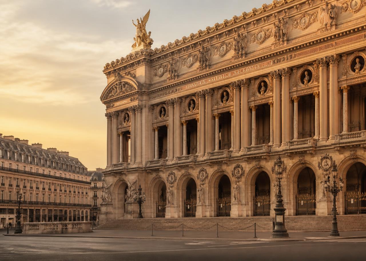 Historisches Kulturdenkmal im warmen Abendlicht