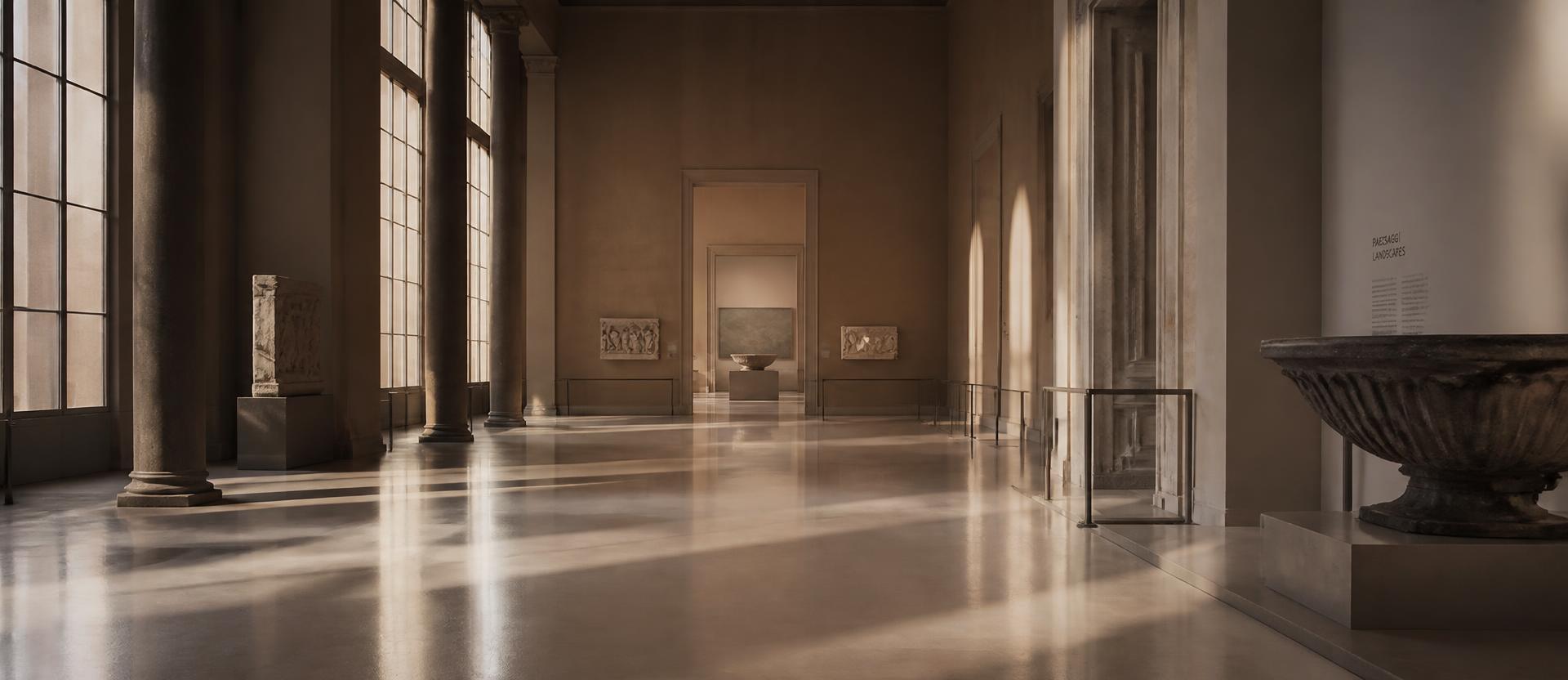 Heller, weitläufiger Museumsbau